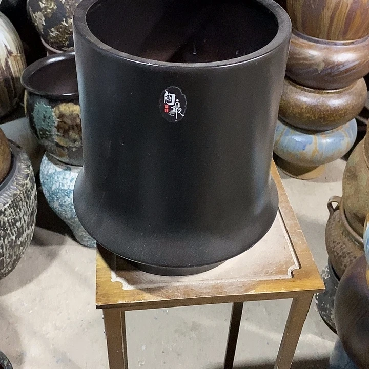 紫砂花盆口23高度32黑色…