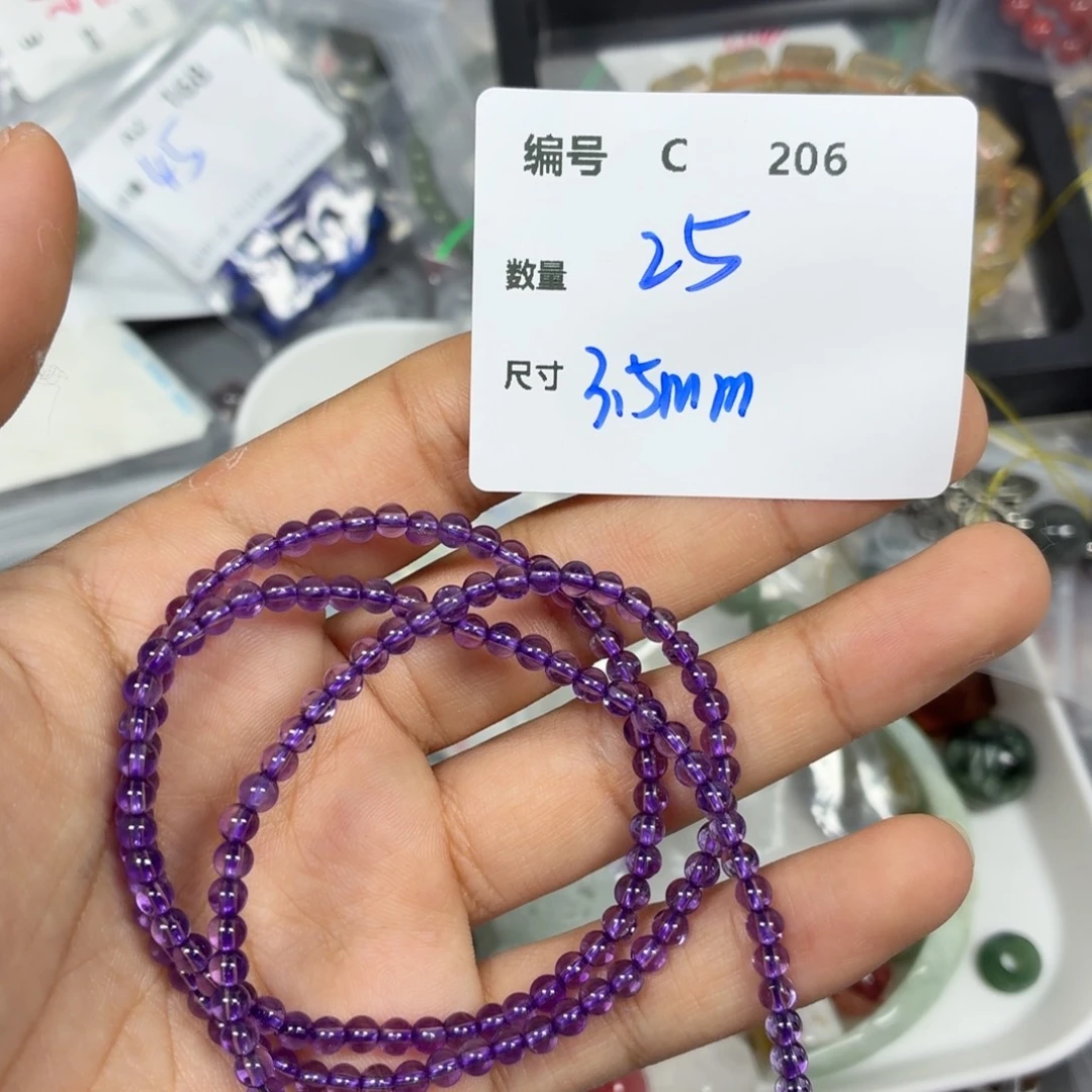 水晶颈饰银S925镶嵌C206