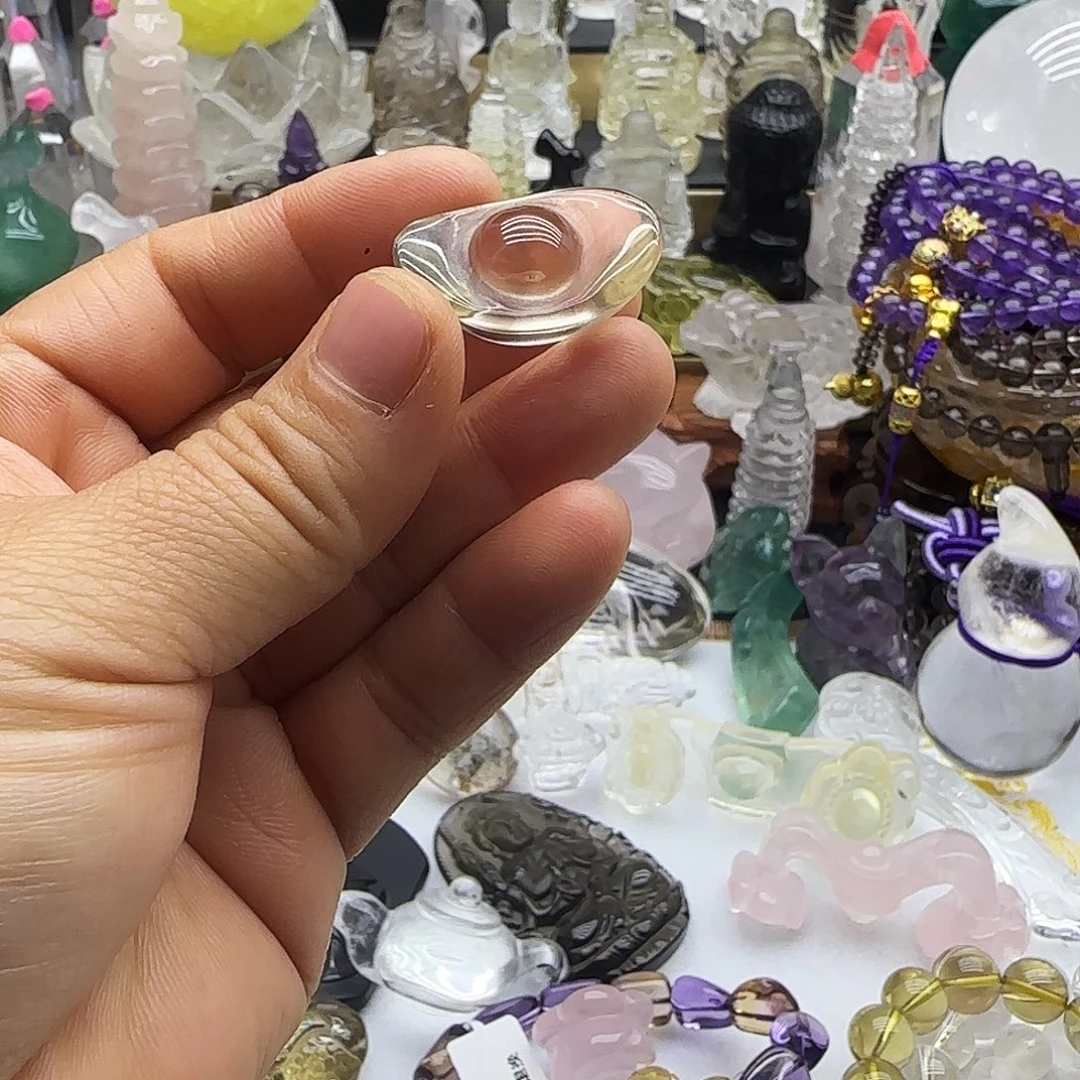 水晶未镶嵌车挂摆件