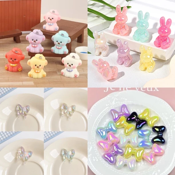 【250-269】手机支架蝴蝶结爱心配件