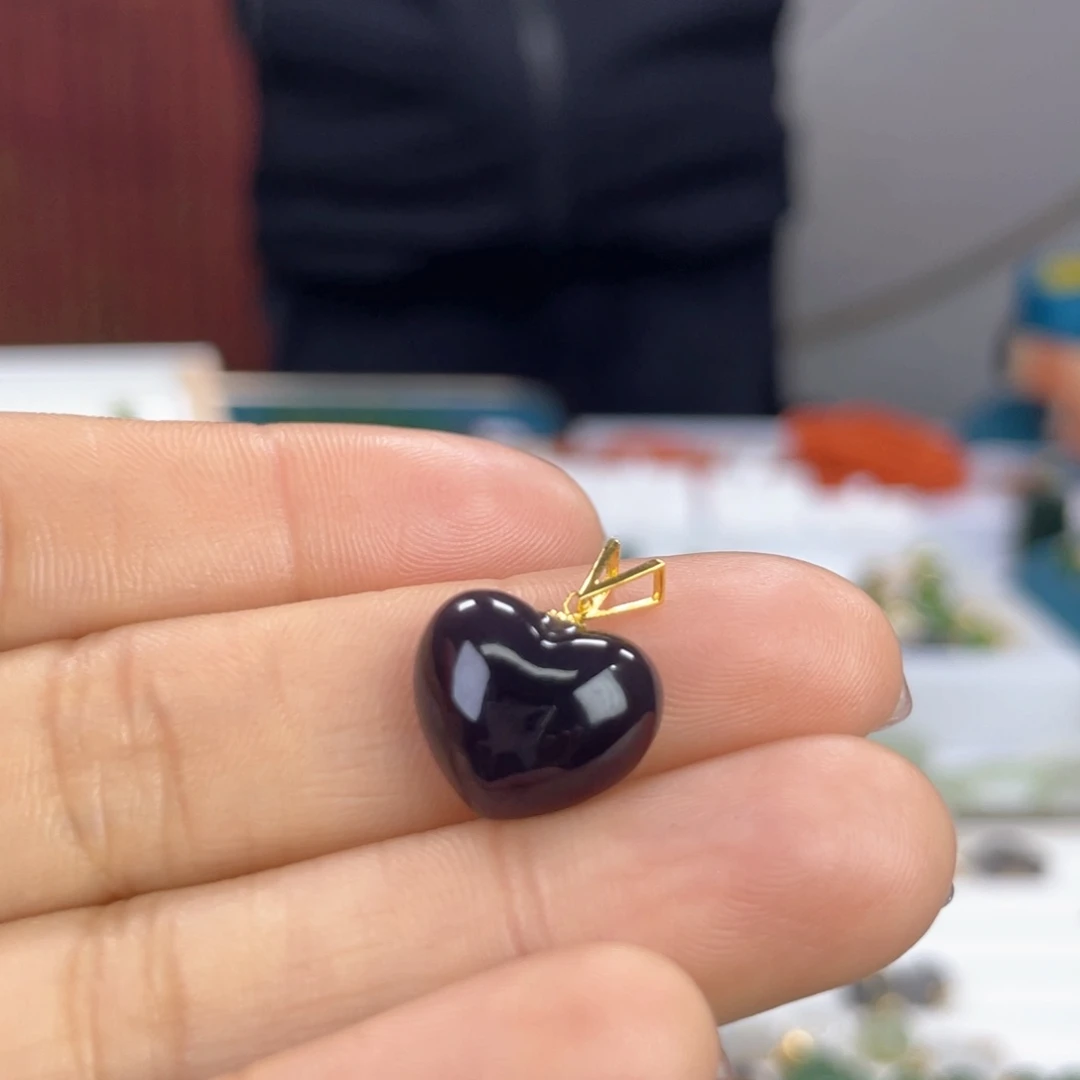 和田玉颈饰18K金镶嵌