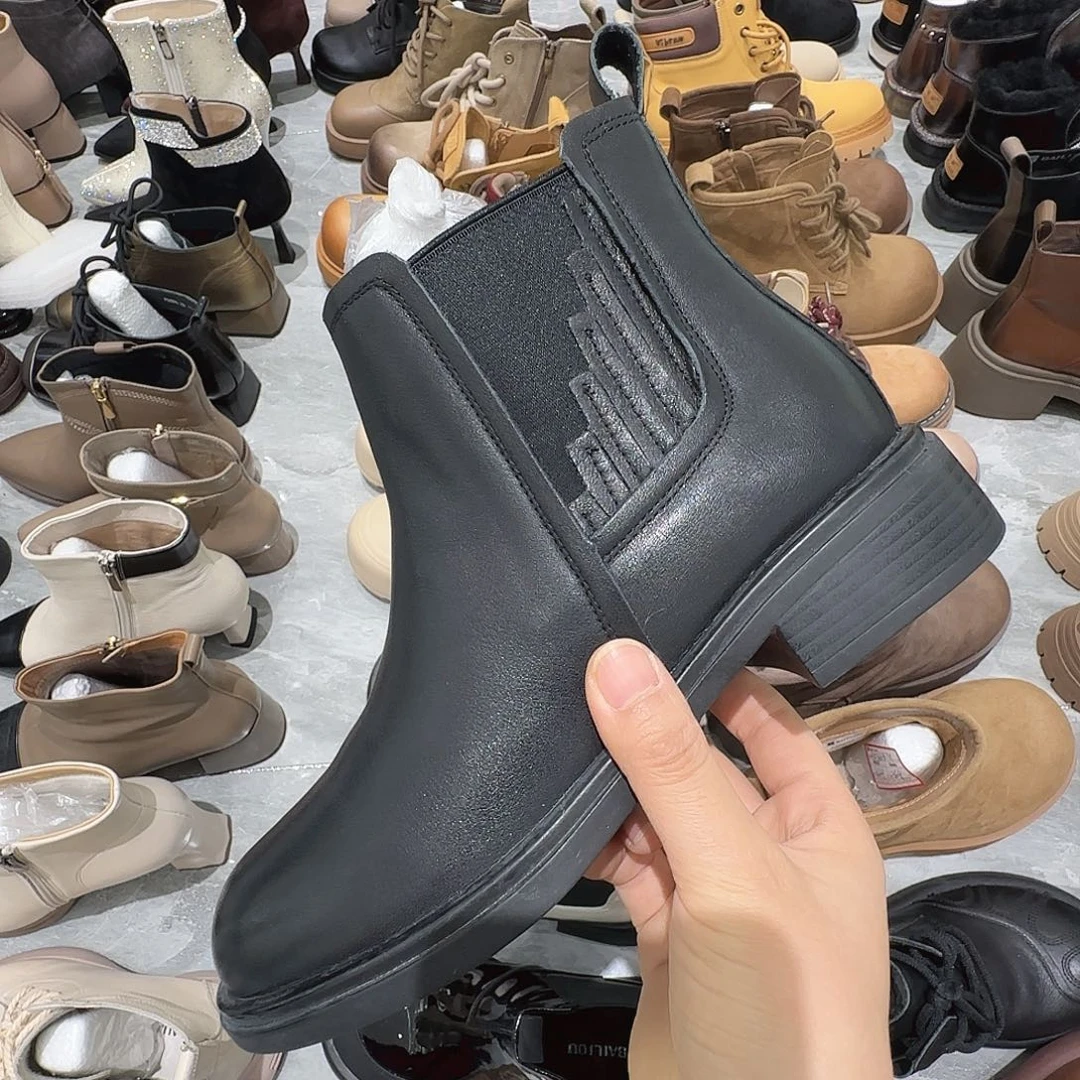 357730黑色39烟管靴