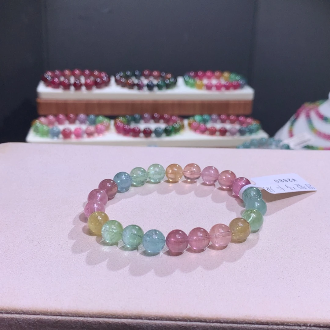 碧玺未镶嵌手链碧玺