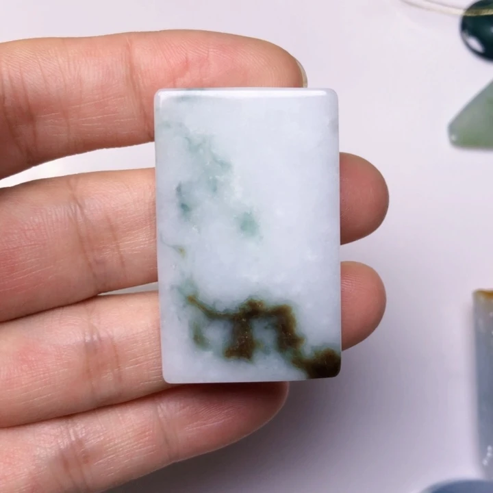 翡翠未镶嵌颈饰缅甸天然翡翠吊坠牌子珠子平安扣