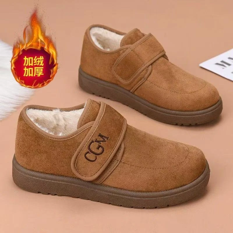 冬季新款女士勃肯棉鞋加绒加厚老北京棉鞋女中老年防滑保暖妈妈鞋