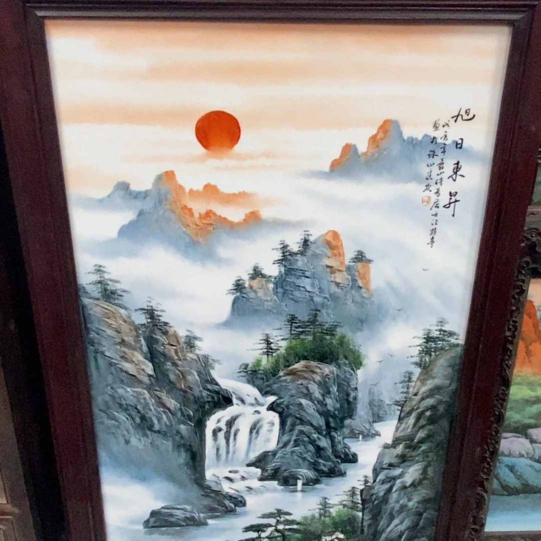 瓷片难**心1.2米*66厘米景德镇瓷板画柴窑烧制