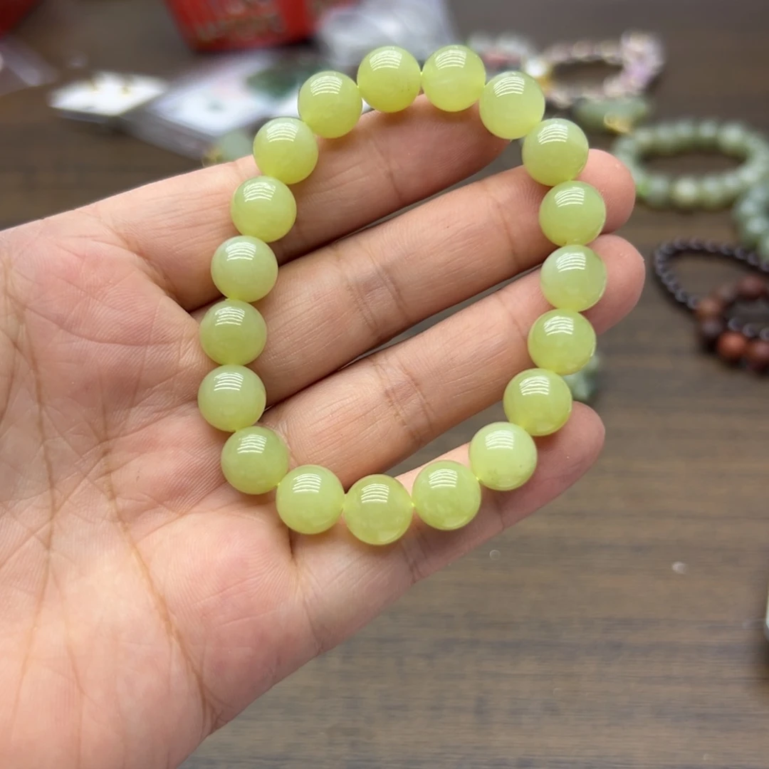 手链未镶嵌和田玉黄口卡10