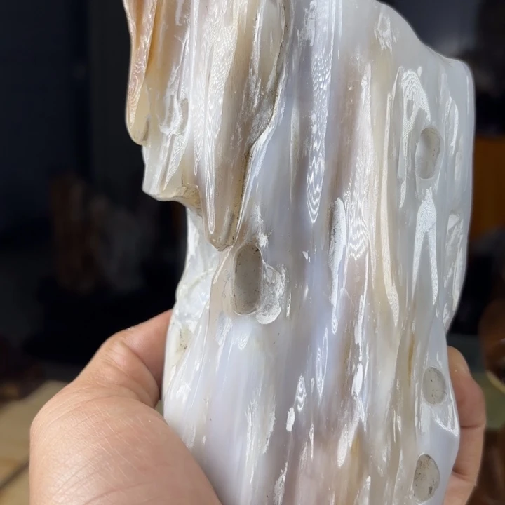 电***拉硅化玉未镶嵌珠宝奇石