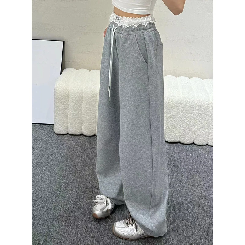 LMY 蕾丝腰弯刀卫裤 #5809