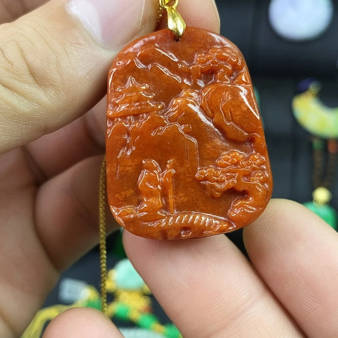 颈饰未镶嵌翡翠吊坠