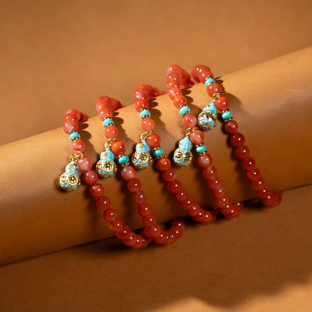 5mmT南红DIY手串/980985046【多样性发一】