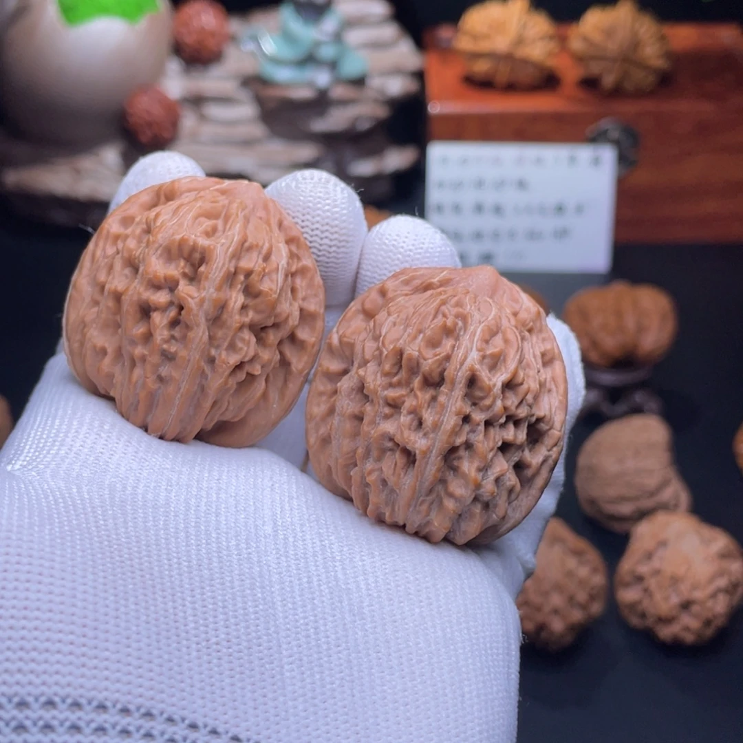 吊坠文玩核桃41尺全品高桩四座楼50克