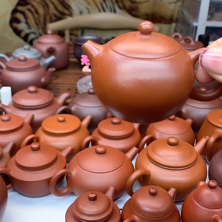立***仁紫砂茶壶本山原矿大红袍