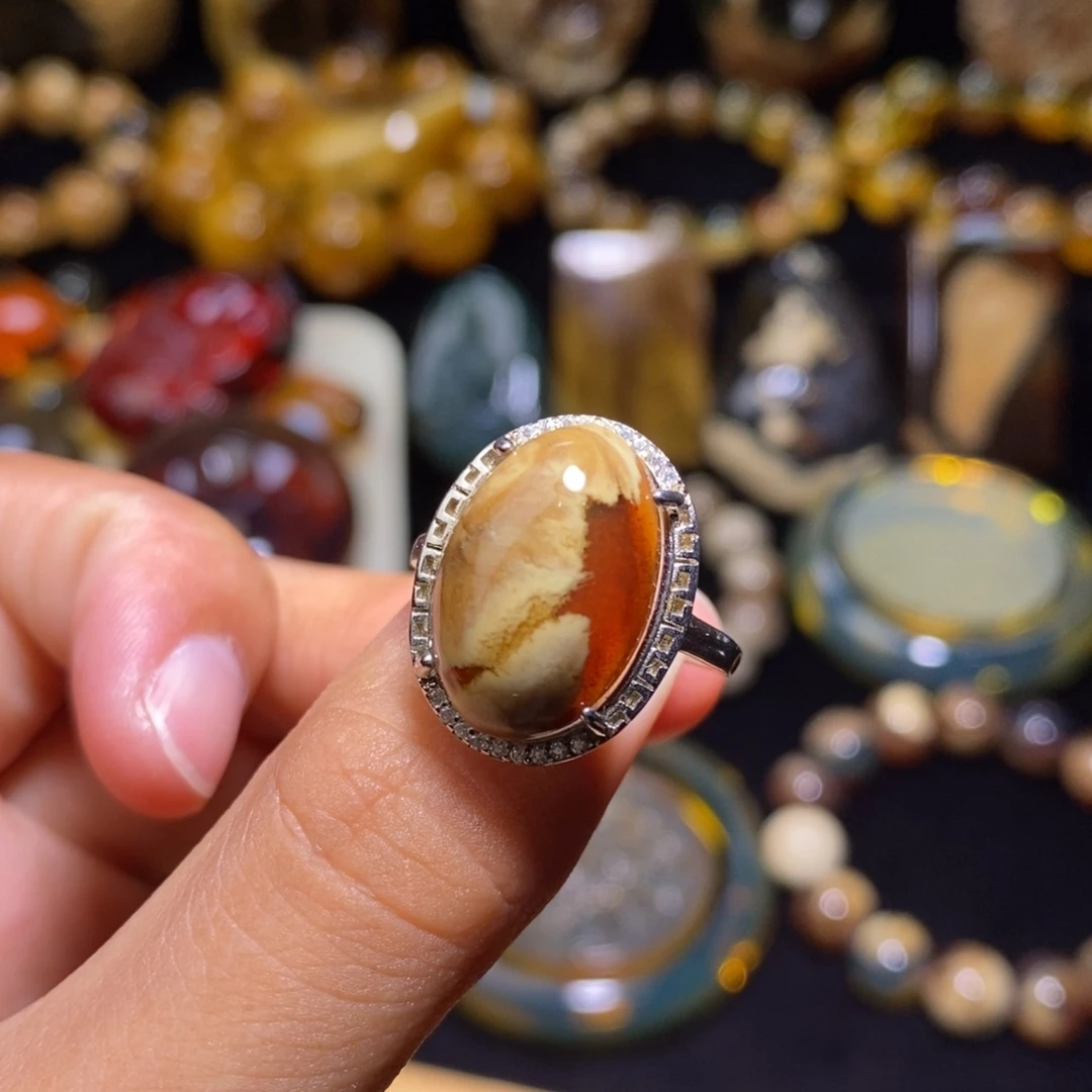 琥珀未镶嵌颈饰18×12mm「不支持退换」
