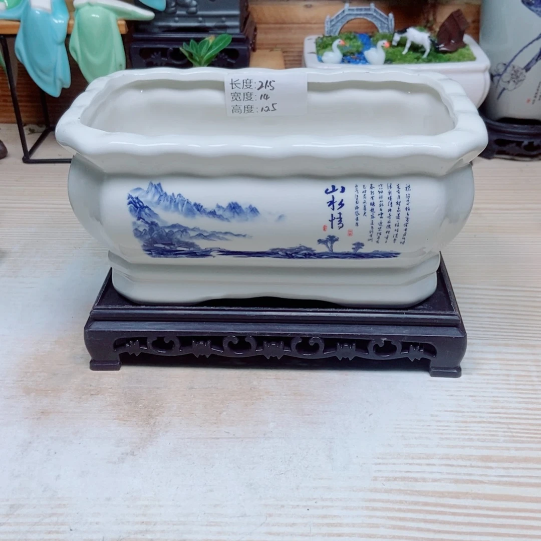 瓷片陶瓷花盆陶瓷艺术