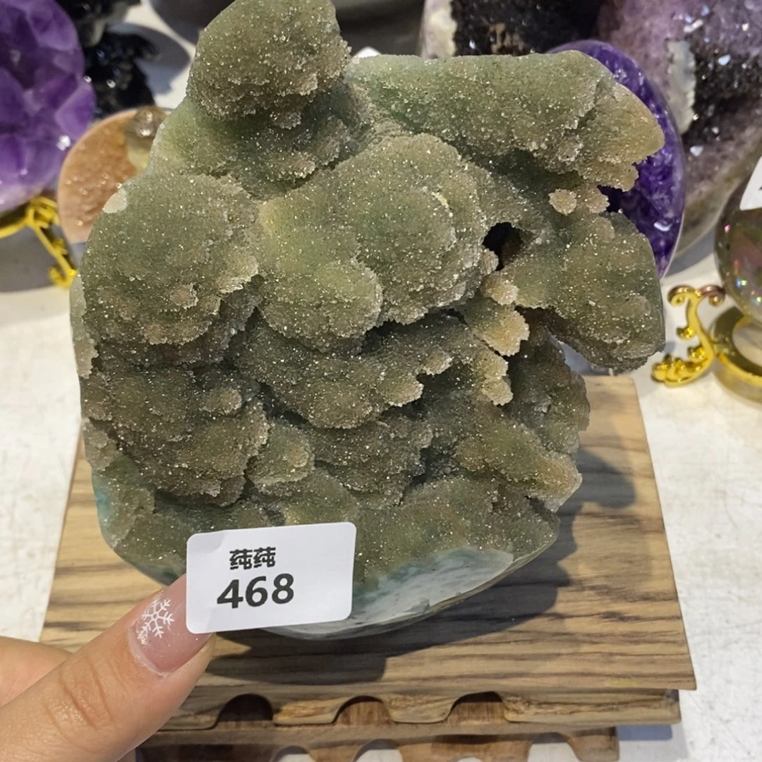 大型摆件（非配饰）未镶嵌紫晶奇石绿色