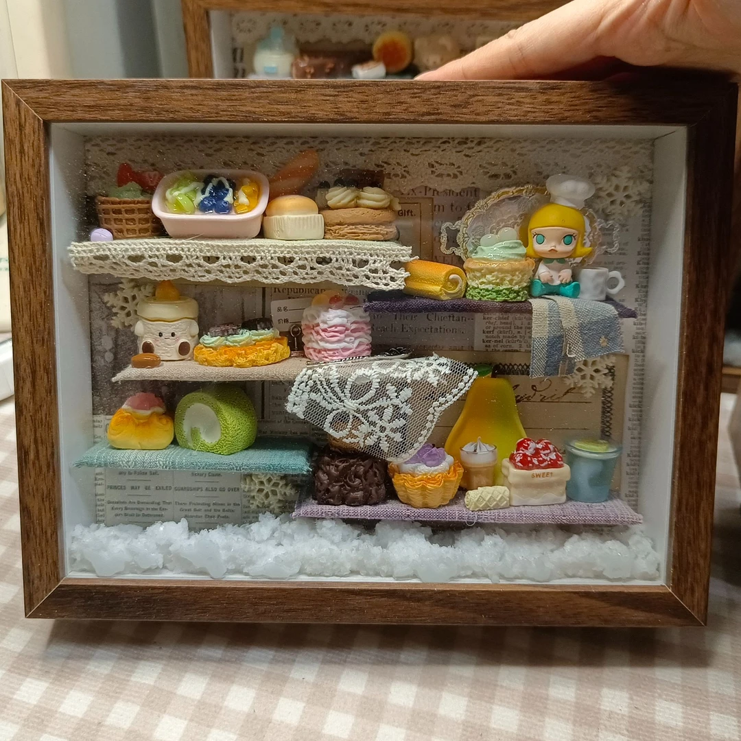 相框摆台手作定制食玩摆件diy梦幻