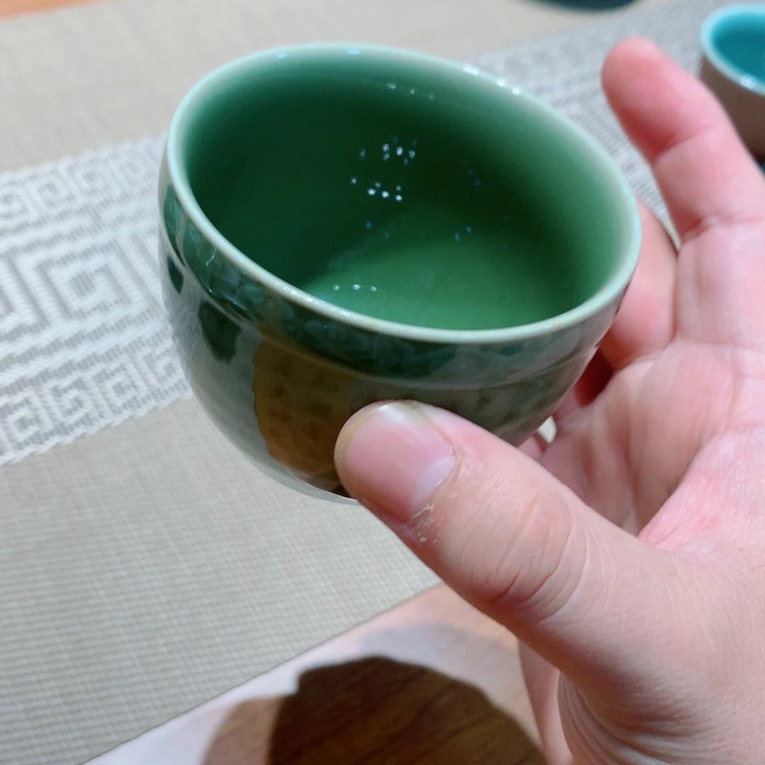 龙泉青瓷茶具杯子