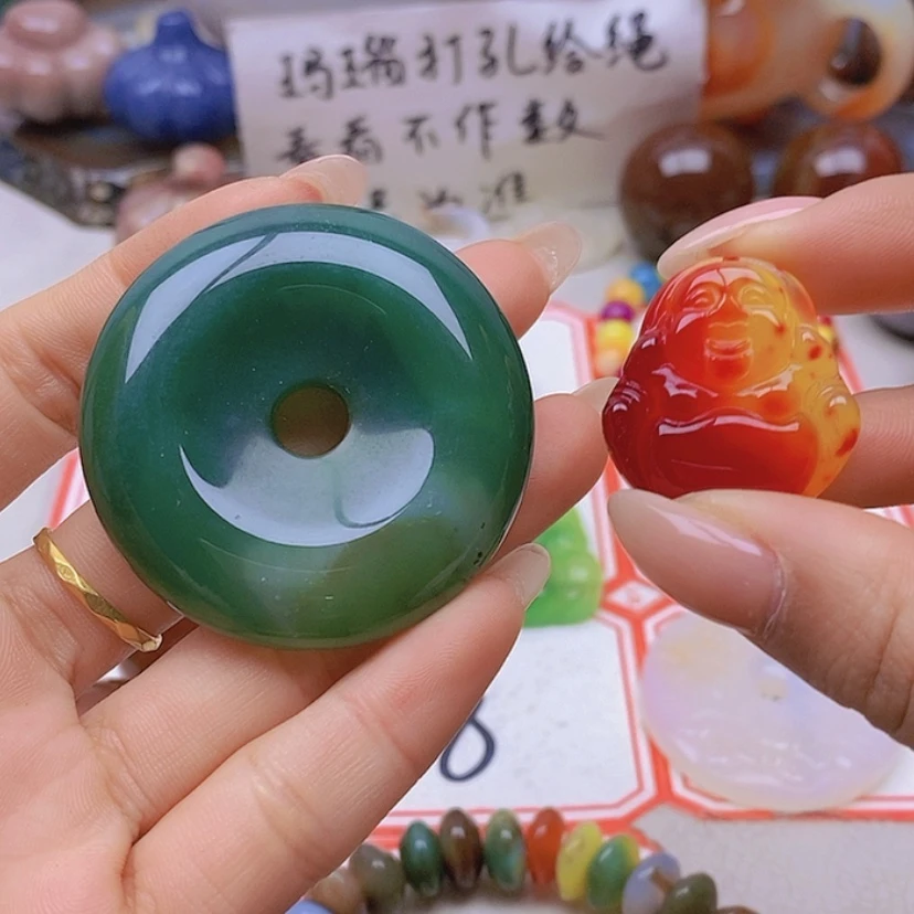 【闪购商品】未镶嵌玛瑙/玉髓珠宝半成品富*