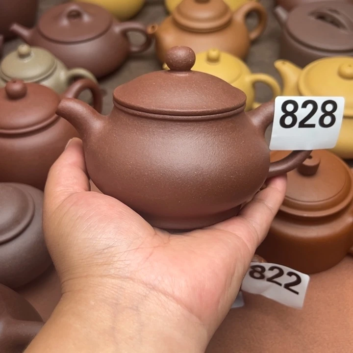 @***海紫砂茶壶紫泥半手工230cc左右瑕疵