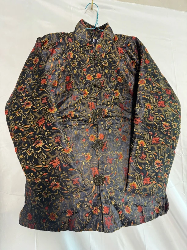 女士中码中式薄款手工棉袄