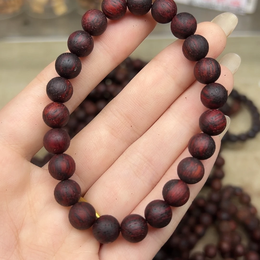 藤类降真香08圆珠红油麻丝