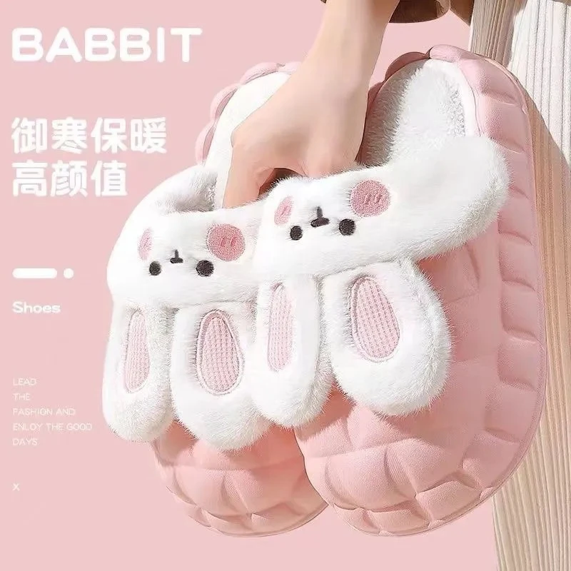 新款保暖家居棉拖鞋休闲厚底防水秋冬棉鞋可拖鞋女款2025新款爆款