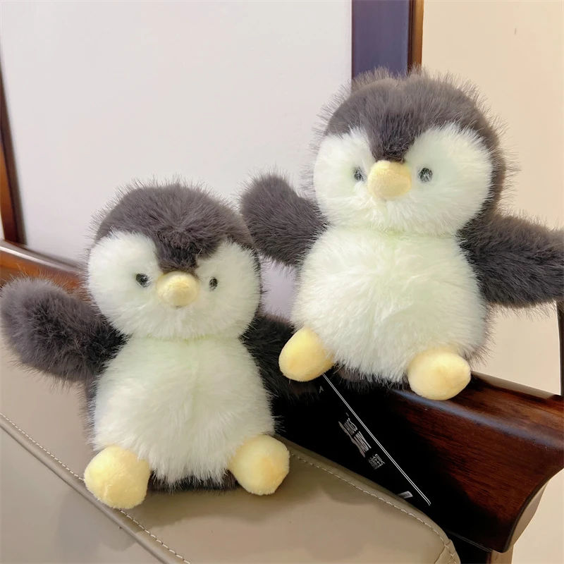 正版抱抱宝贝泡芙球企鹅毛绒公仔安抚桌伴花生小企鹅玩偶新年礼物