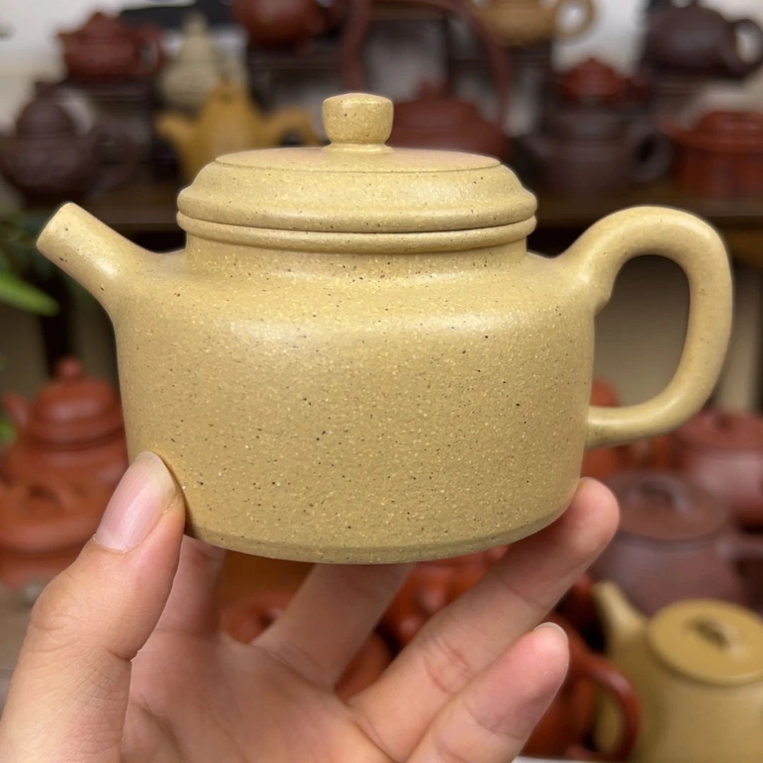 甘***夫紫砂茶壶紫砂壶德钟壶本绿150cc全