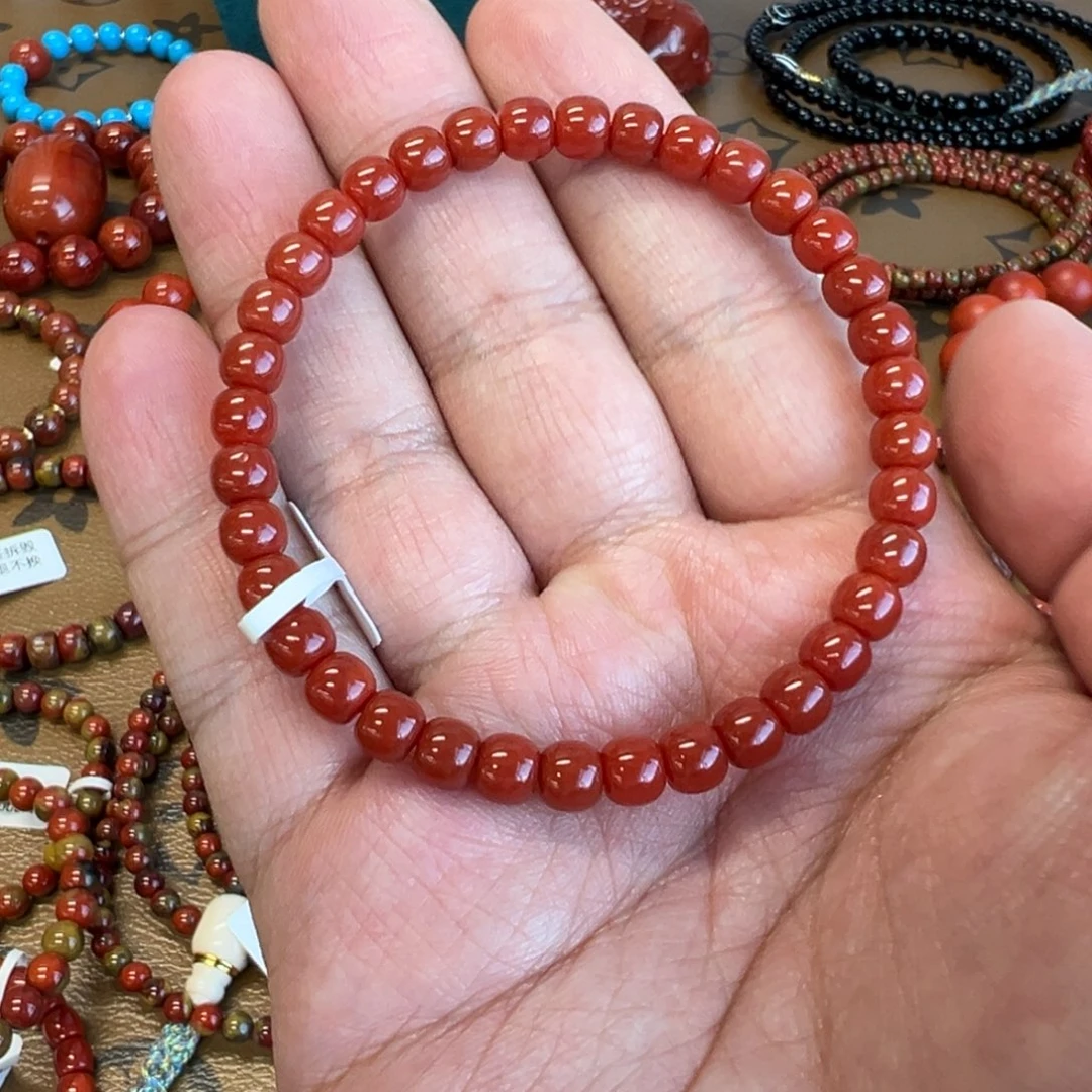 南红玛瑙未镶嵌手串保山5.8mm