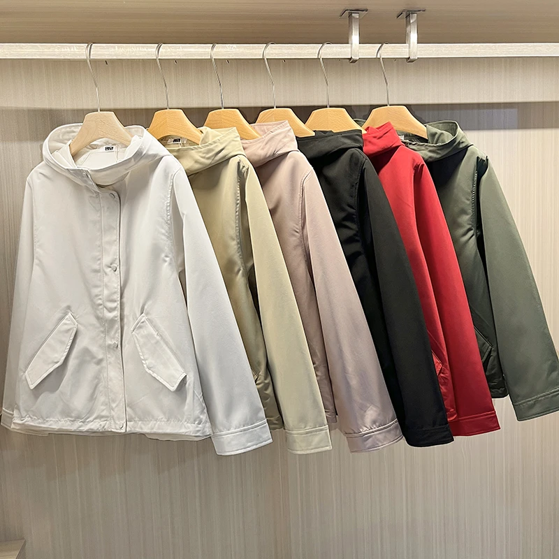 特！防风+遮肉+显高短款连帽外套 H3625 女装 V1825