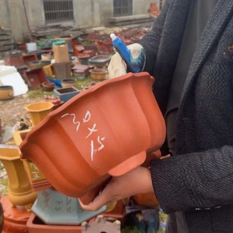 红陶紫砂花盆盆景盆栽