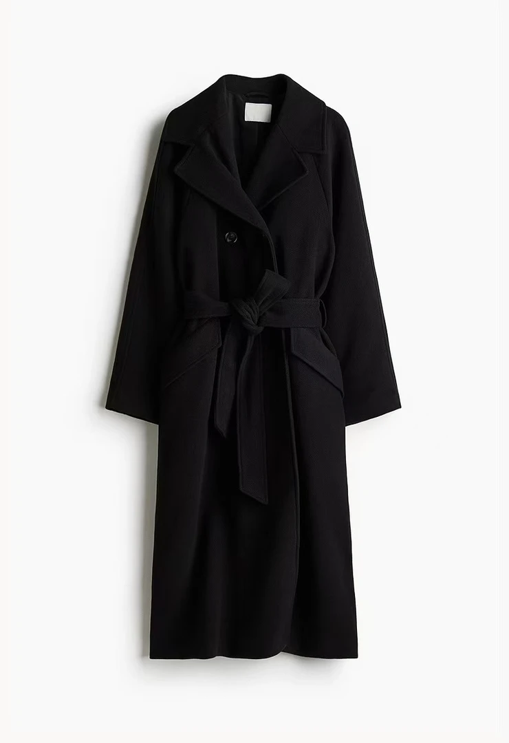 5668高货原单欧美风时尚阔版四色经典羊毛大衣