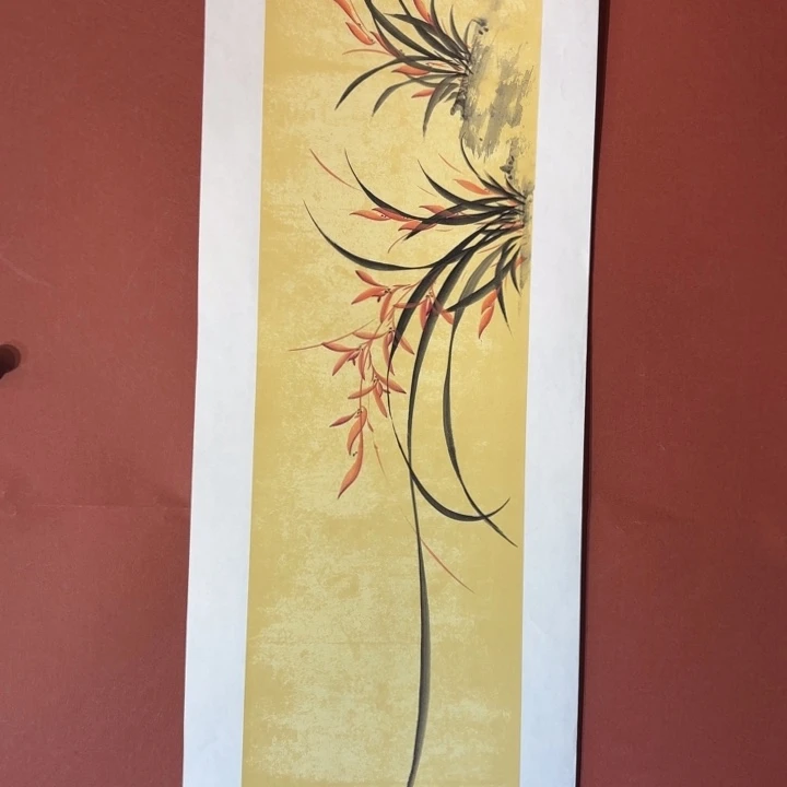 国画听兰老师花鸟