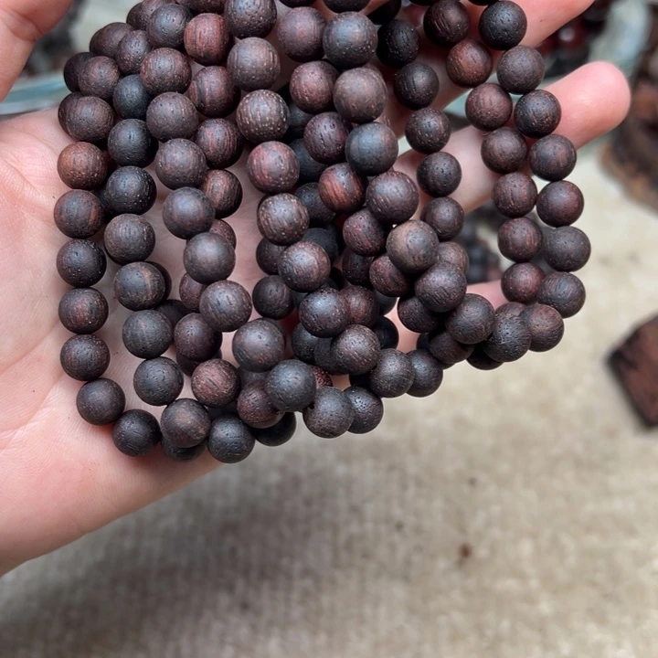 木缅甸小叶降真香0.8圆珠(23颗）