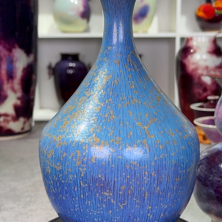 摆件钧窑花器纯手工