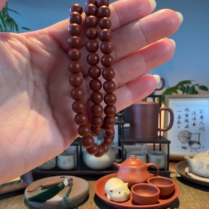 紫砂茶叶罐原矿朱泥三圈卡7mm