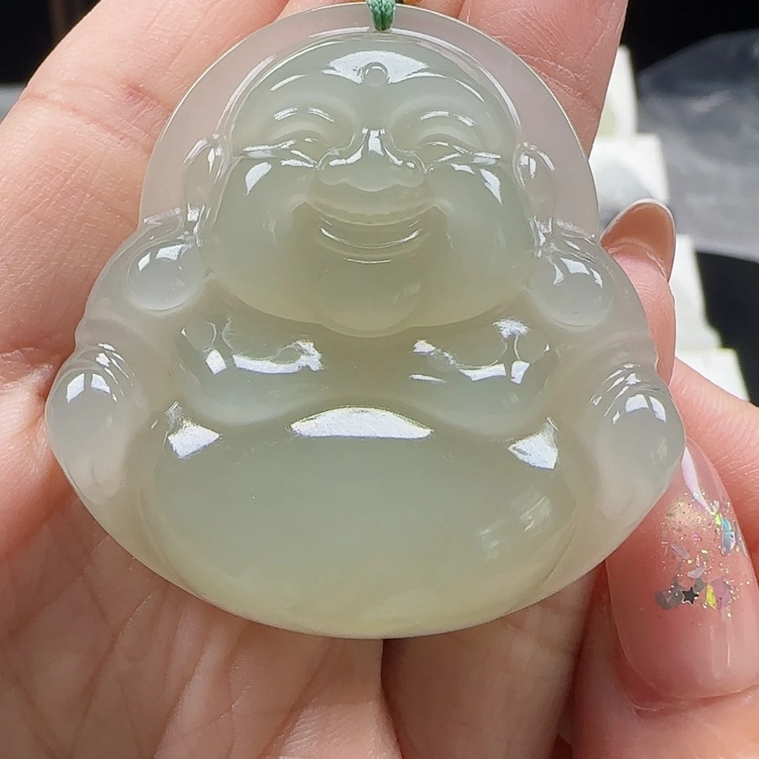 吊坠(赠链)足金镶嵌和田玉