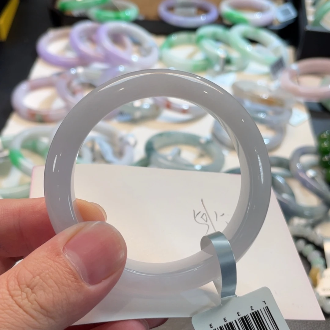 翡翠未镶嵌手镯109号 53.6正圈