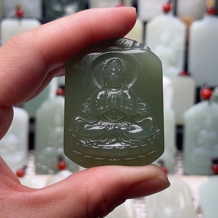 和田玉未镶嵌挂件