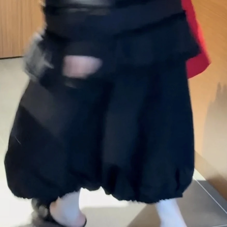 {귤 언니}r1洋气超百搭肉肉姐妹可收口半身裙