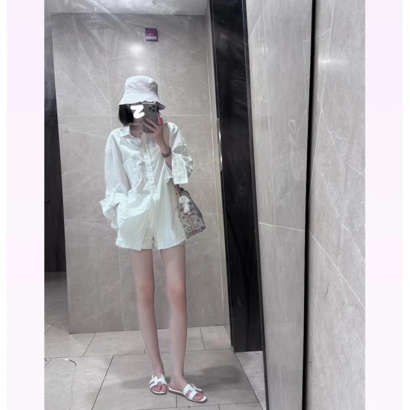 MAXINRUI 夏季新款苎麻宽松调性宽松百搭简约长袖衬衫女士RRB2478