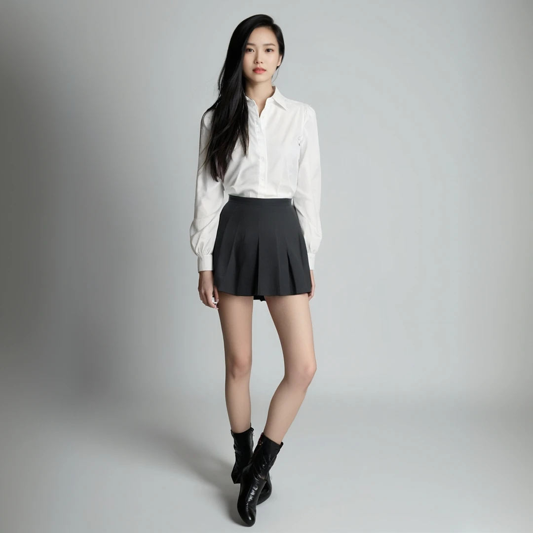 性感长袖修身收腰衬衫辣妹纯欲学院风套装职业套装收腰美式衬衣女