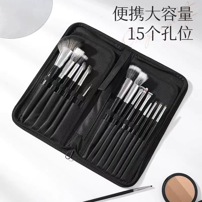 化妆刷包纯白色青县便携化妆师收纳包可立式刷包旅行工具沧州