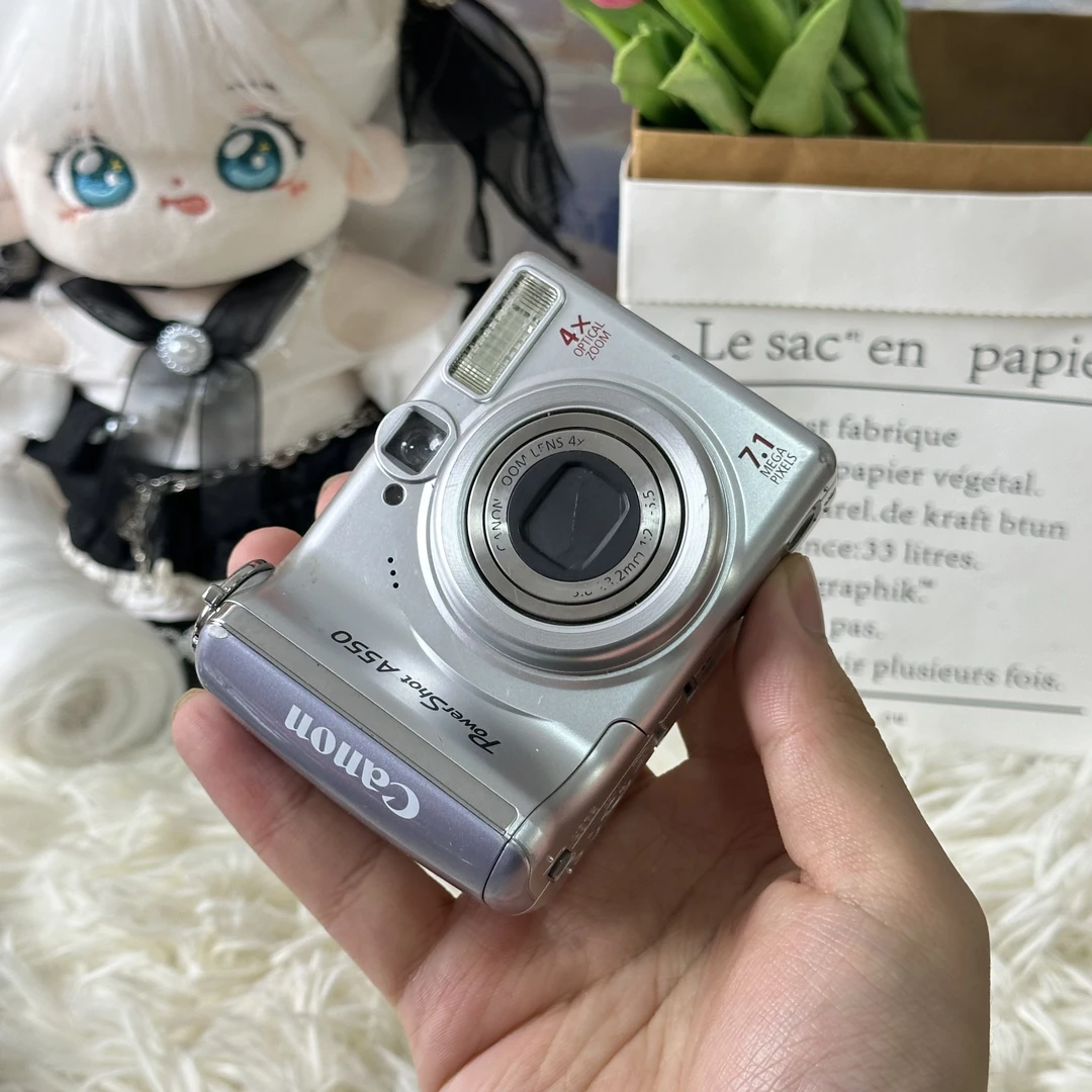 9新 Canon/佳能 佳能a550冷白皮柔焦人像神器五号电池供电