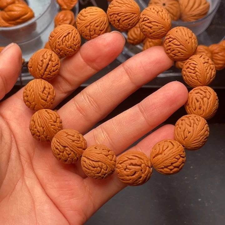 桃核手串绣球桃核15