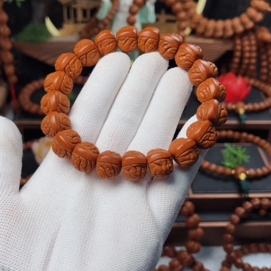 吊坠桃核汽****锁荔枝手串15