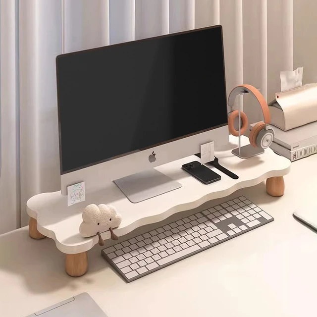 电脑增高架桌面置物架台式显示器支架办公桌收纳扩大神器屏幕底座