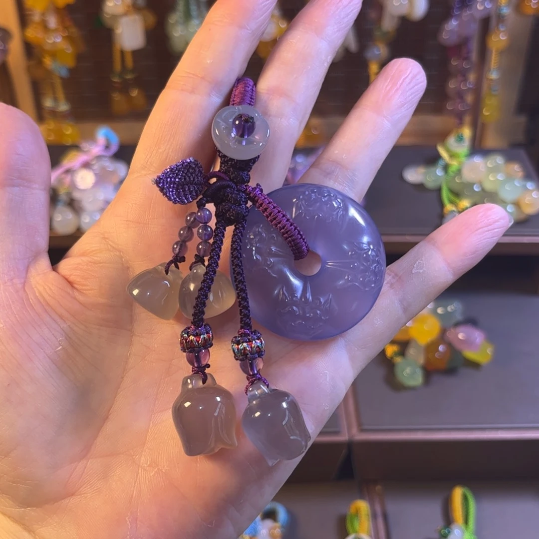 玛瑙/玉髓汽车挂件未镶嵌