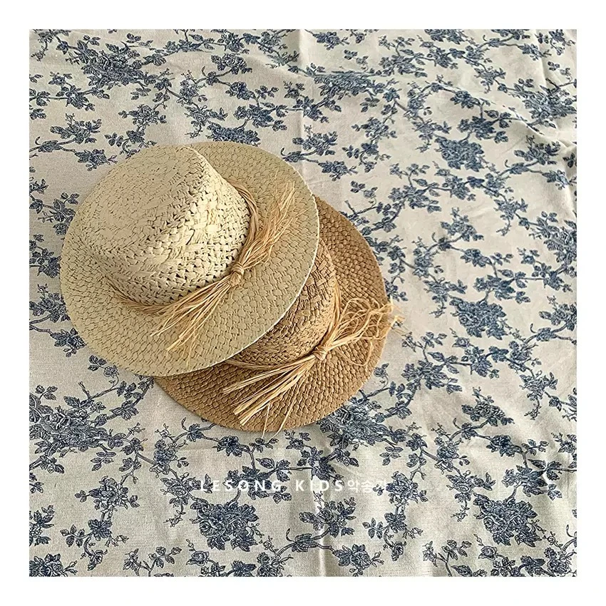 OMOMG25女童时尚百搭设计师款编织帽草帽